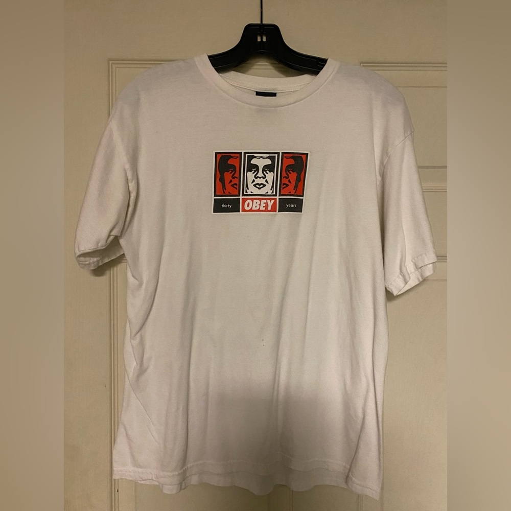 Obey White tee